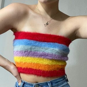 Rainbow tube top